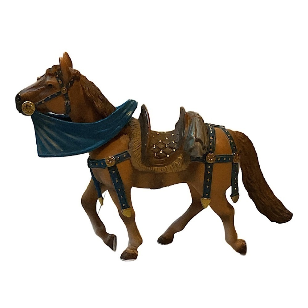 Schleich World of Knights Horse Blue Archer vintage y2k GERMANY Medieval 2003